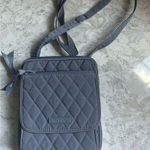 Vera Bradley Charcoal Quilted Crossbody Bag